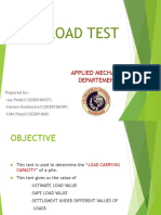 Pile Load Test: Applied Mechanics Departement