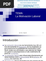 La Motivacion Laboral