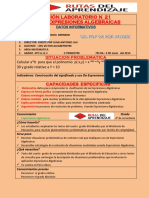 Sesion de Expresiones Algebraicas