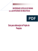 Guia para projetos de pesquisa