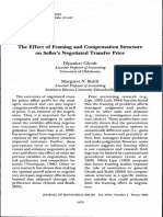 #2 Ghosh, D. and Boldt, M. N., 2006. The Effect of Framing and Compensation Structure on Seller's Negotiated Transfer Price (4).pdf