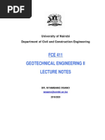 FCE 411 - Geotechnical Engineering II 2019-2020-1