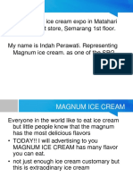 Welcome To Ice Cream Expo in Matahari Departement Store, Semarang 1st Floor