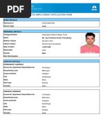 Tcs Employment Application Form: DT20196047081 WEB