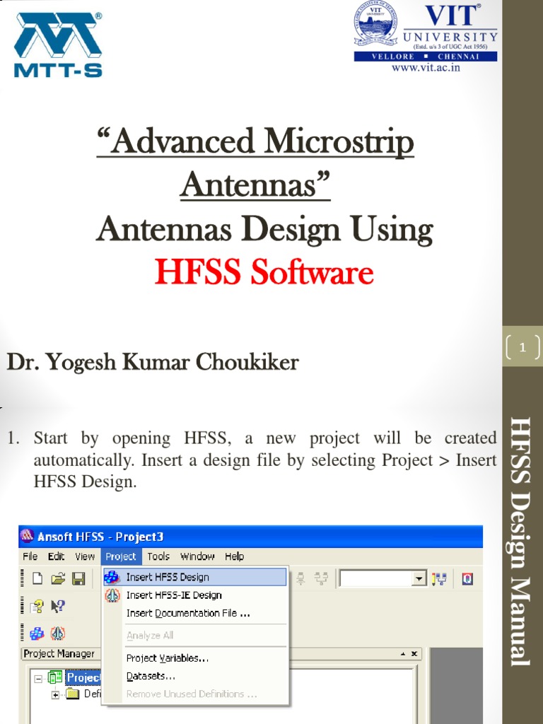 Advanced Microstrip Antennas Design Using HFSS Software | PDF ...