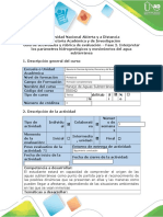 Guía de Actividades y Rúbrica de Evaluación, Fase 2 - Interpretar Los Parámetros Hidrogeológicos y Movimientos Del Agua Subterránea