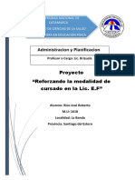 Proyecto Adm y Plan - Reforzando La Modalidad de Cursado