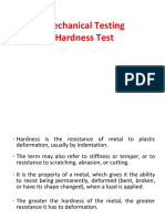 Mechanical Testing Hardness Test