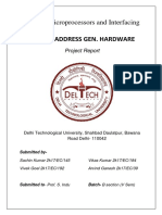 EC313 Microprocessors Vector Address Hardware