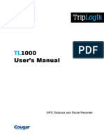 1000 User's Manual: GPS Distance and Route Recorder
