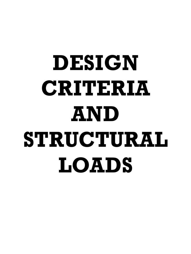 Structural Load & Design Criteria | PDF