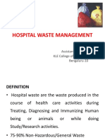 Hospital Waste Management: Vijeesh T.S Assistant Professor KLE College of Pharmacy Bengaluru-10