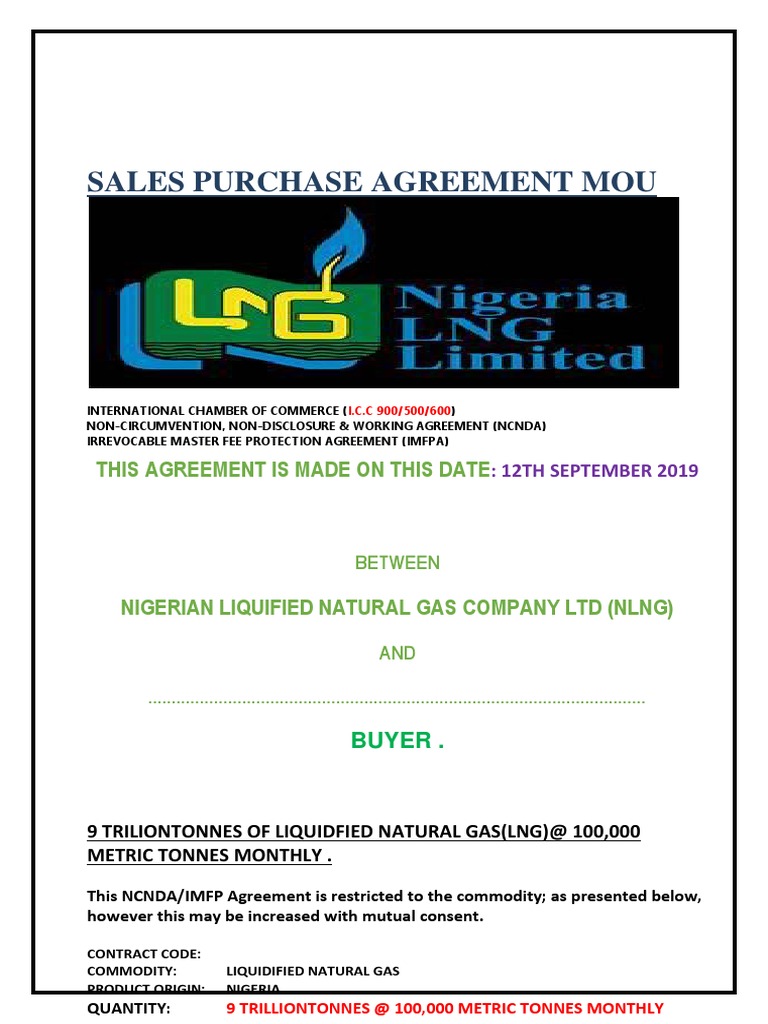 LNG Oil Contract | PDF | Financial Transaction | Liquefied Natural Gas