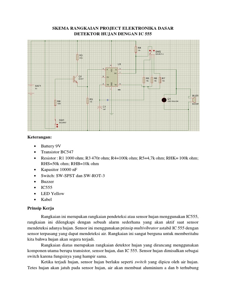 Skema Rangkaian Project Eletronika Dasar | PDF