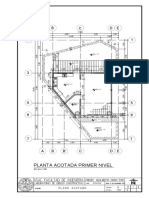 A B C D E: Planta Acotada Primer Nivel