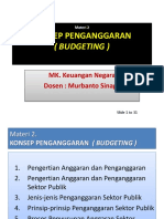 Konsep Penganggaran - Bugeting - Murbanto Sinaga