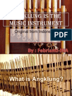 Angklung Is The Music Instrument: Original From Indonesia