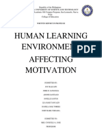 Human Learning Environment Affecting Motivation