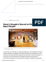 Here's Google's Secret To Hiring The Best People - WIRED