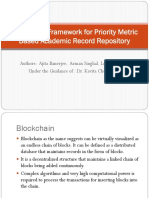 Blockchain Framework For Priority Metric Based Academic Record