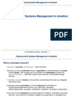 Cybersecurity Systems Management in Aviation