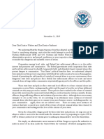 11.21.2019 Doj Dhs Letter To Chief Justices Walters and Fairhurst 0