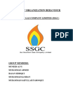 Analysis of Organization Behaviour: Sui Southern Gas Company Limited (SSGC)