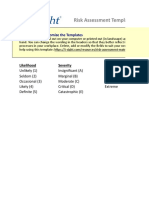 Risk Assessment Form Matrix