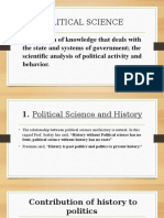Relations of Political Science With Other Social Sciences