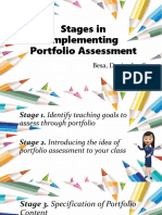 Stages in Implementing Portfolio Assessment
