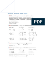 Matematicas Resueltos (Soluciones) Sucesiones y Progresiones 3º ESO