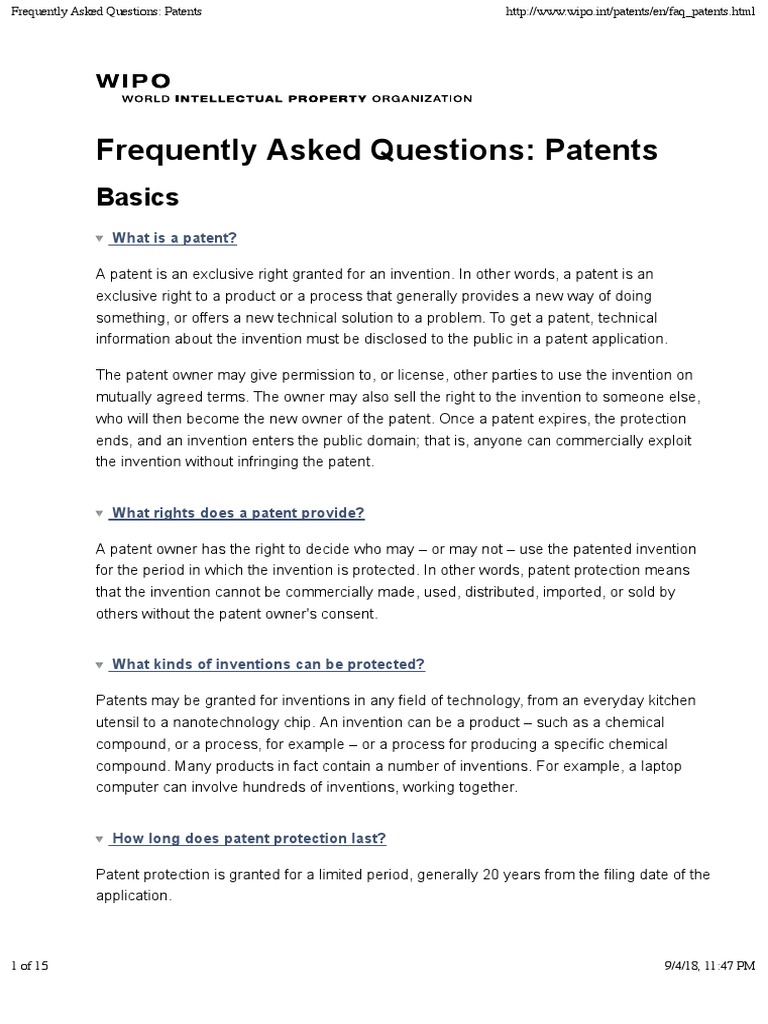 Understanding Patent Duration and Rights | PDF | Patent Application ...