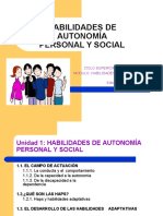 Habilidades Autonomia Personal y Social