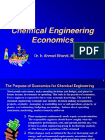Chemical Engineering Economics: Dr. Ir. Ahmad Rifandi, MSC., Cert Iv