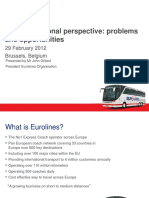 The International Perspective: Problems and Opportunities: 29 February 2012 Brussels, Belgium