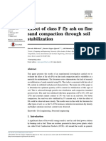 Effect of class F fly ash on fine