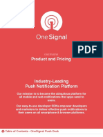 OneSignal Product and Pricing