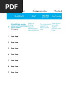 Strategic SMART Goals Template