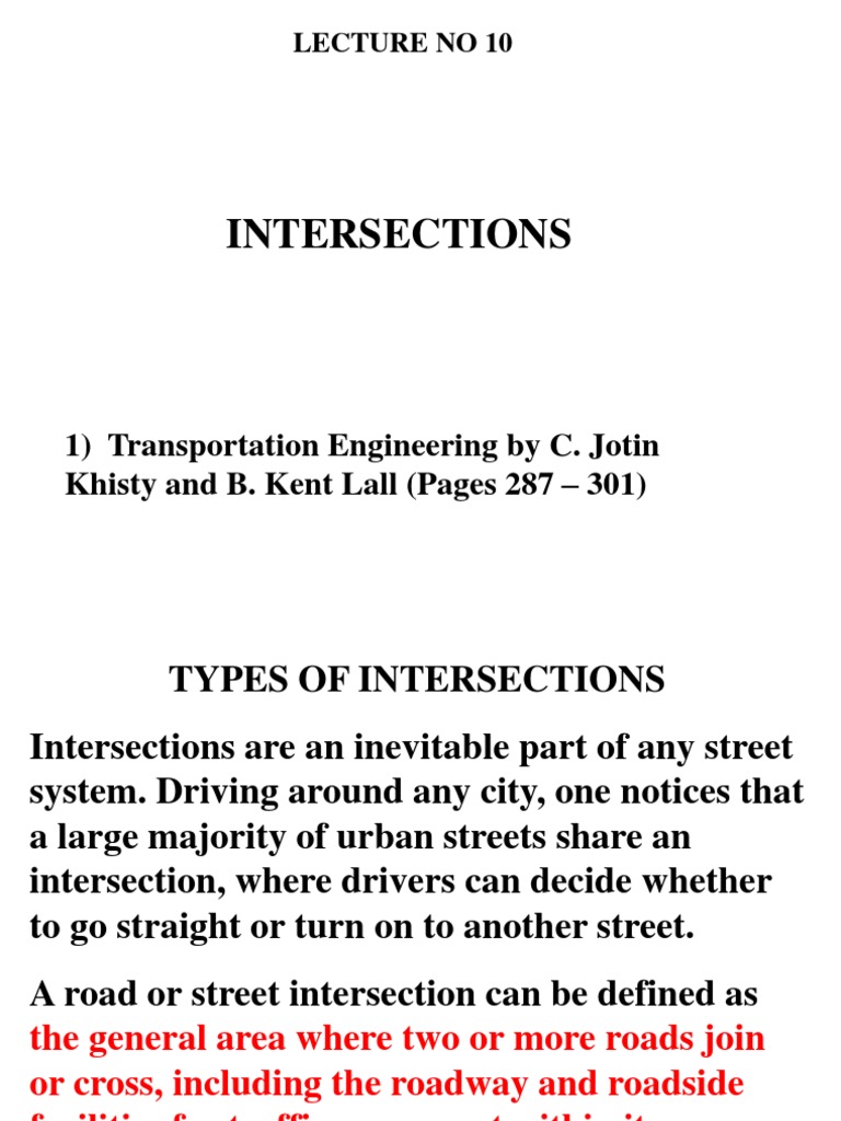 Types of Road Intersections Explained | PDF | Traffic | Interchange (Road)