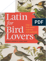 Latin For Bird Lovers - Over 3,000 Bird Names Explored and Explained PDF