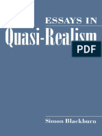 Blackburn - Essays in Quasi-Realism PDF