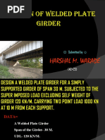 Design of Welded Plate Girder