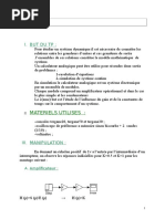 TP Asservissement Simulation Avec Matlab Système Dynamique