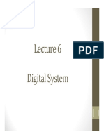 Lecture 6 - Digital System-I