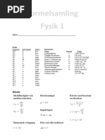 Formelblad