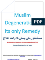 Muslim Degeneration and Its Only Remedy