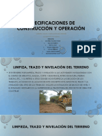 Trazo, Nivelacion y Excavacion de Zanjas