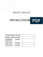 Special Concrete Report