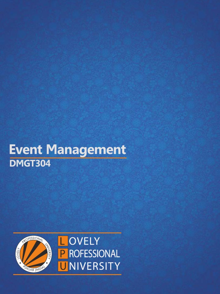 DMGT304 Event Management PDF | PDF | Advertising | Mass Media
