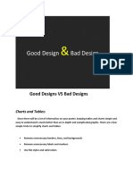 Good Designs VS Bad Designs: Charts and Tables